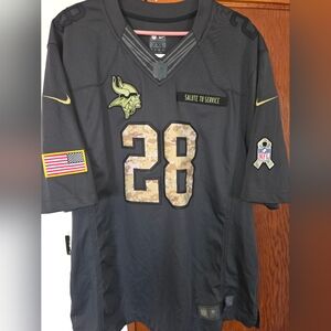 Adrian Peterson Minnesota Vikings Nike Limited Salute To Service Jersey Men's 2x